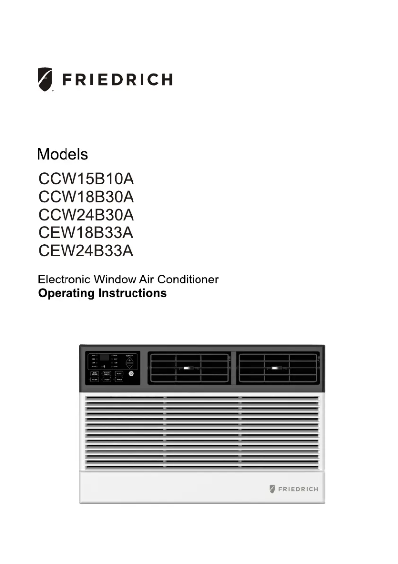 Page n°1 - Guide d'installation Friedrich Chill Premier CEW18B33B