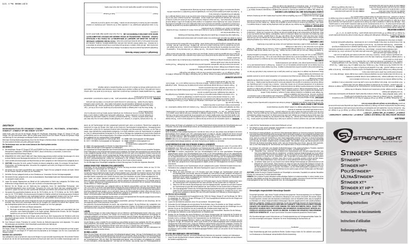 Image de la première page du manuel de l'appareil UltraStinger