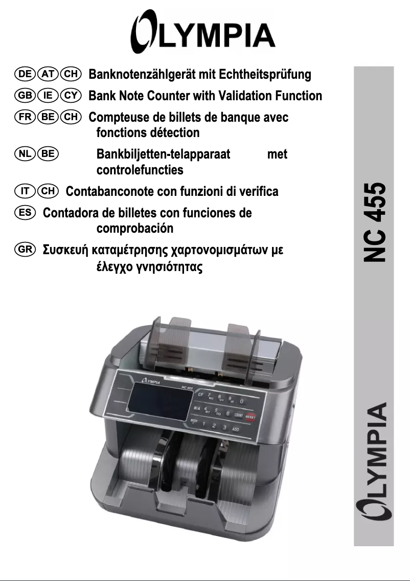 Page 1 de la notice Manuel utilisateur Olympia NC 455