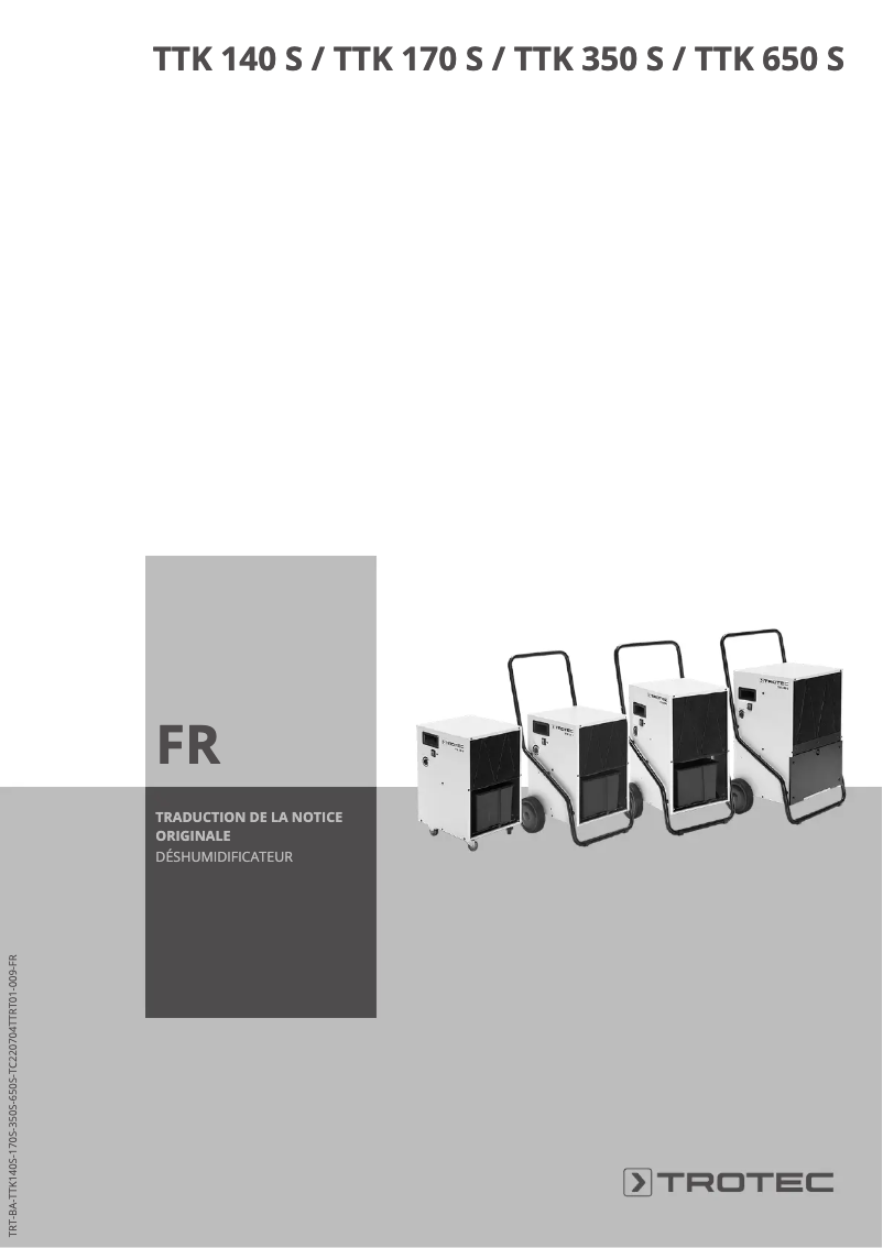 Página 1 del manual Manual de usuario Trotec TTK 140 S