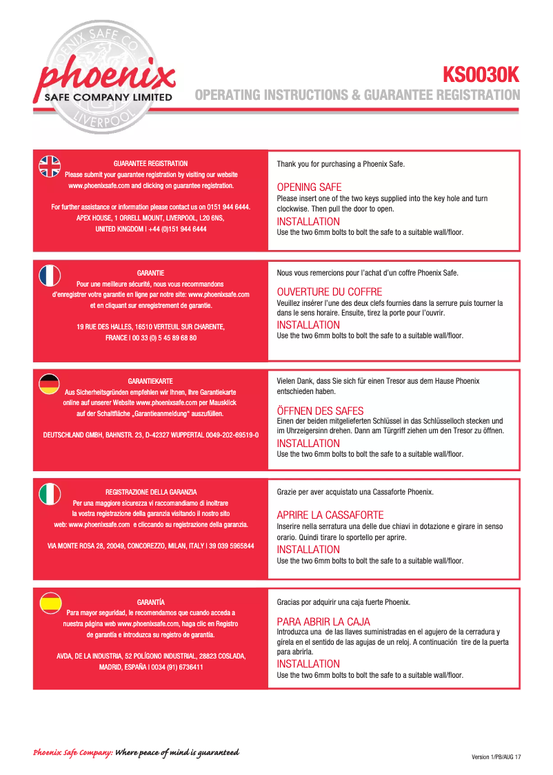 Image de la première page du manuel de l'appareil Cygnus