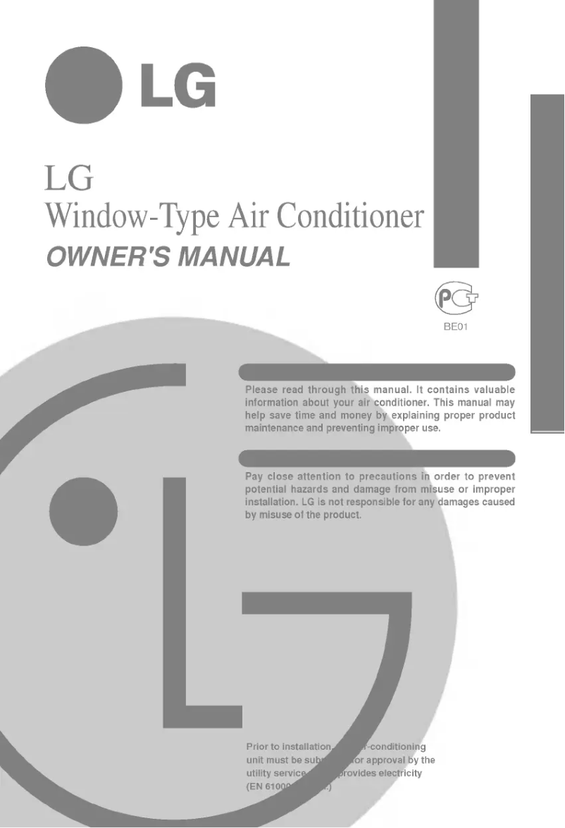 Page n°1 - Manuel utilisateur LG LWN2262BHG