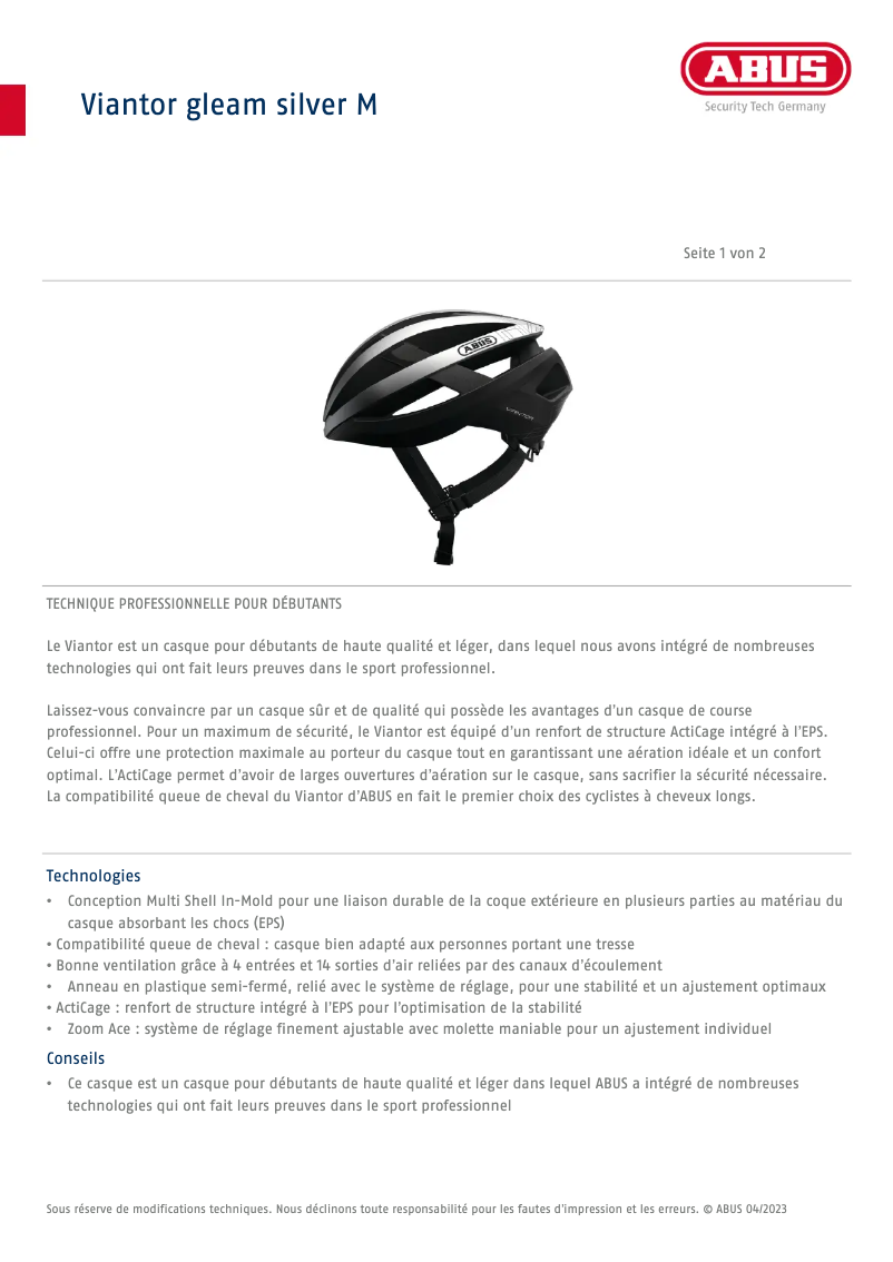 Imagen de la primera página del manual del dispositivo Viantor