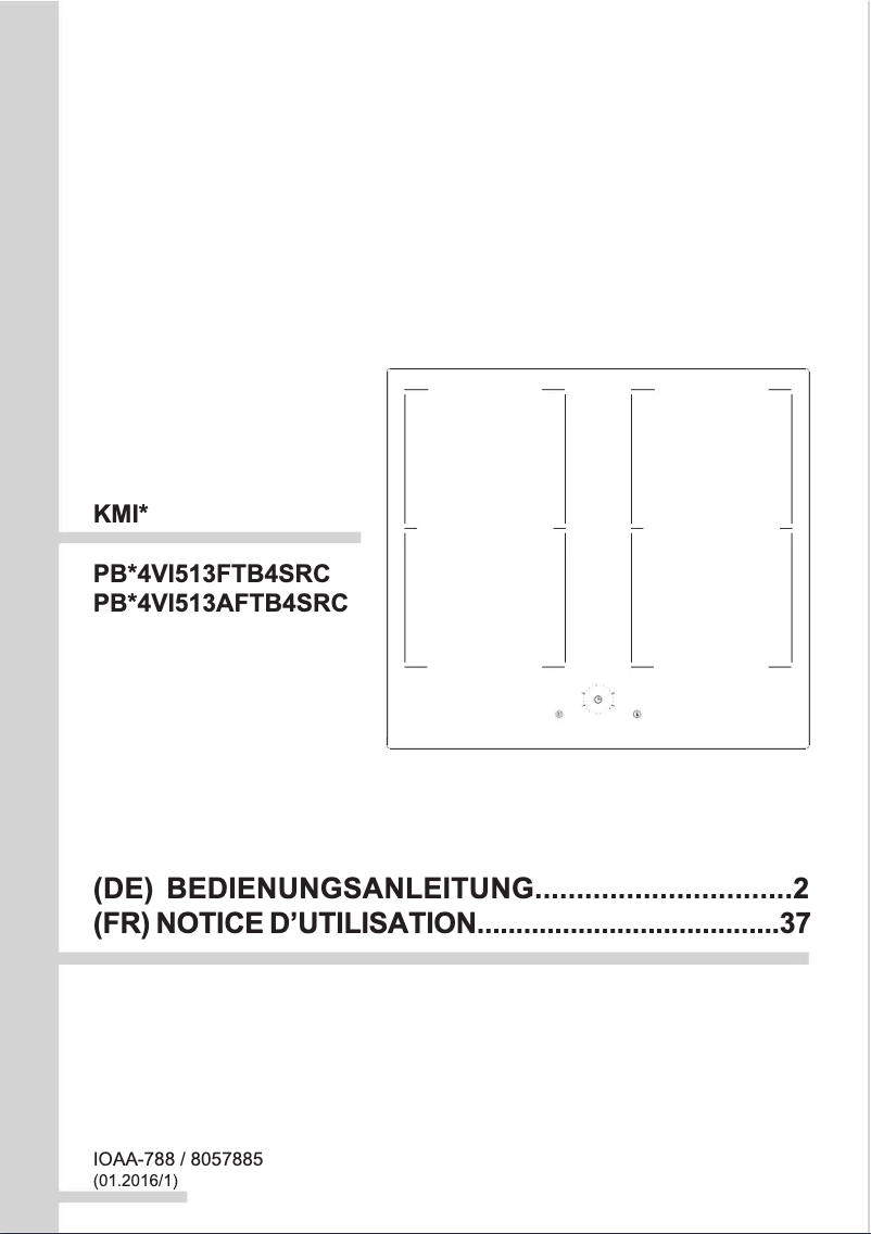 Image de la première page du manuel de l'appareil KMI 13319 F