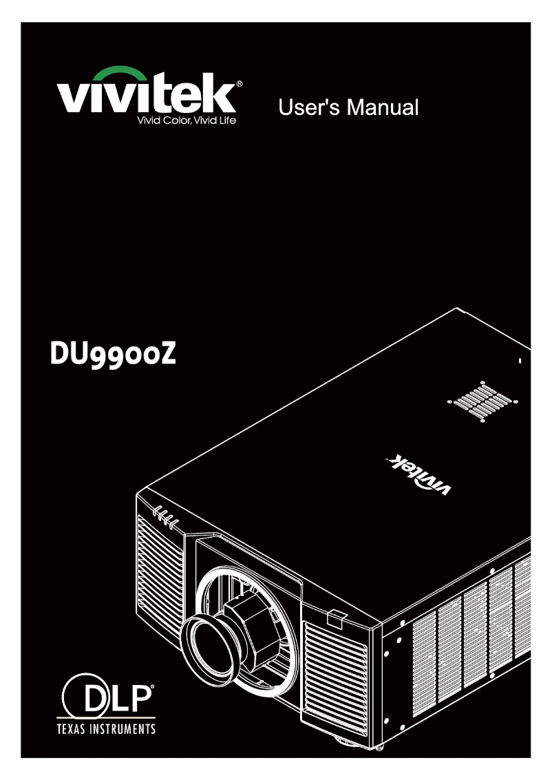 Page 1 de la notice Manuel utilisateur Vivitek DU9900Z