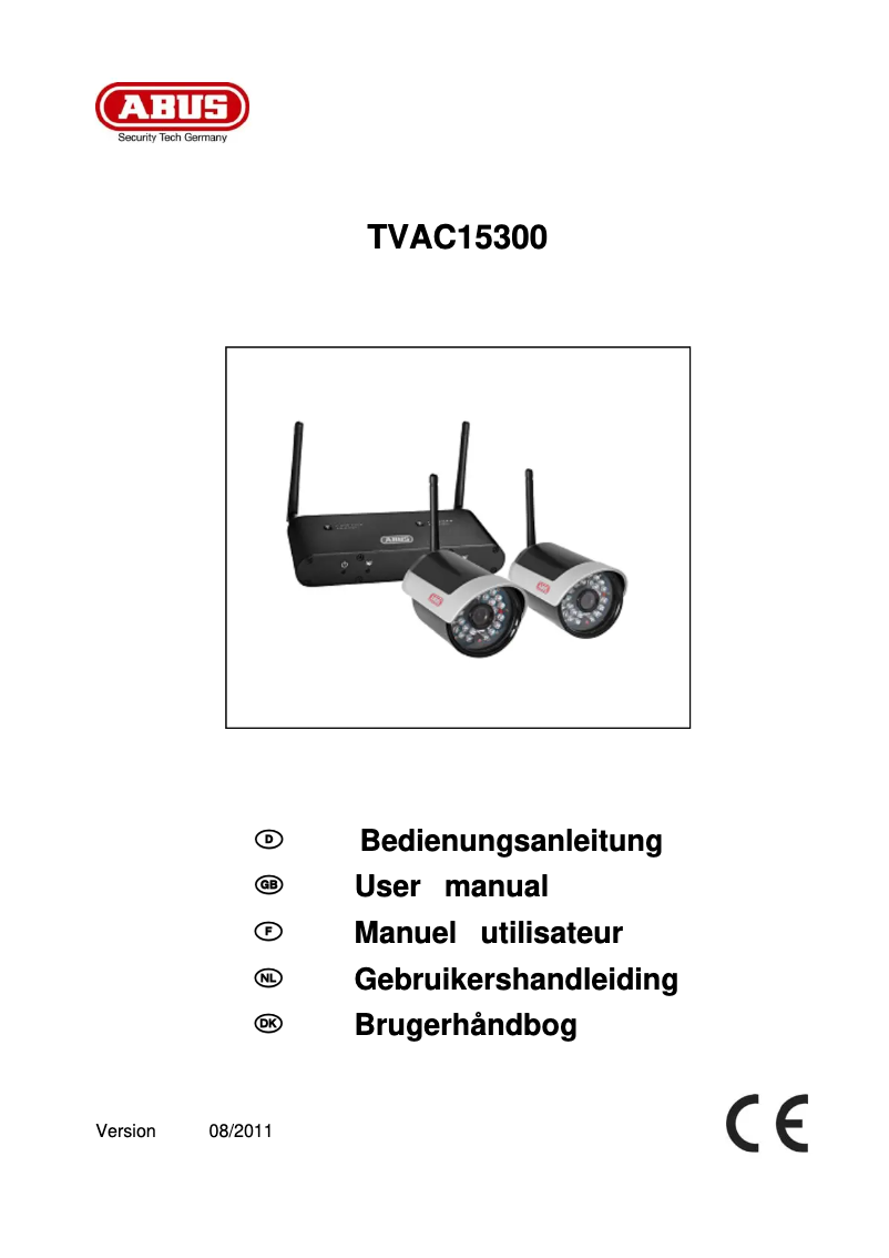 Page 1 de la notice Manuel utilisateur Abus TVAC15300