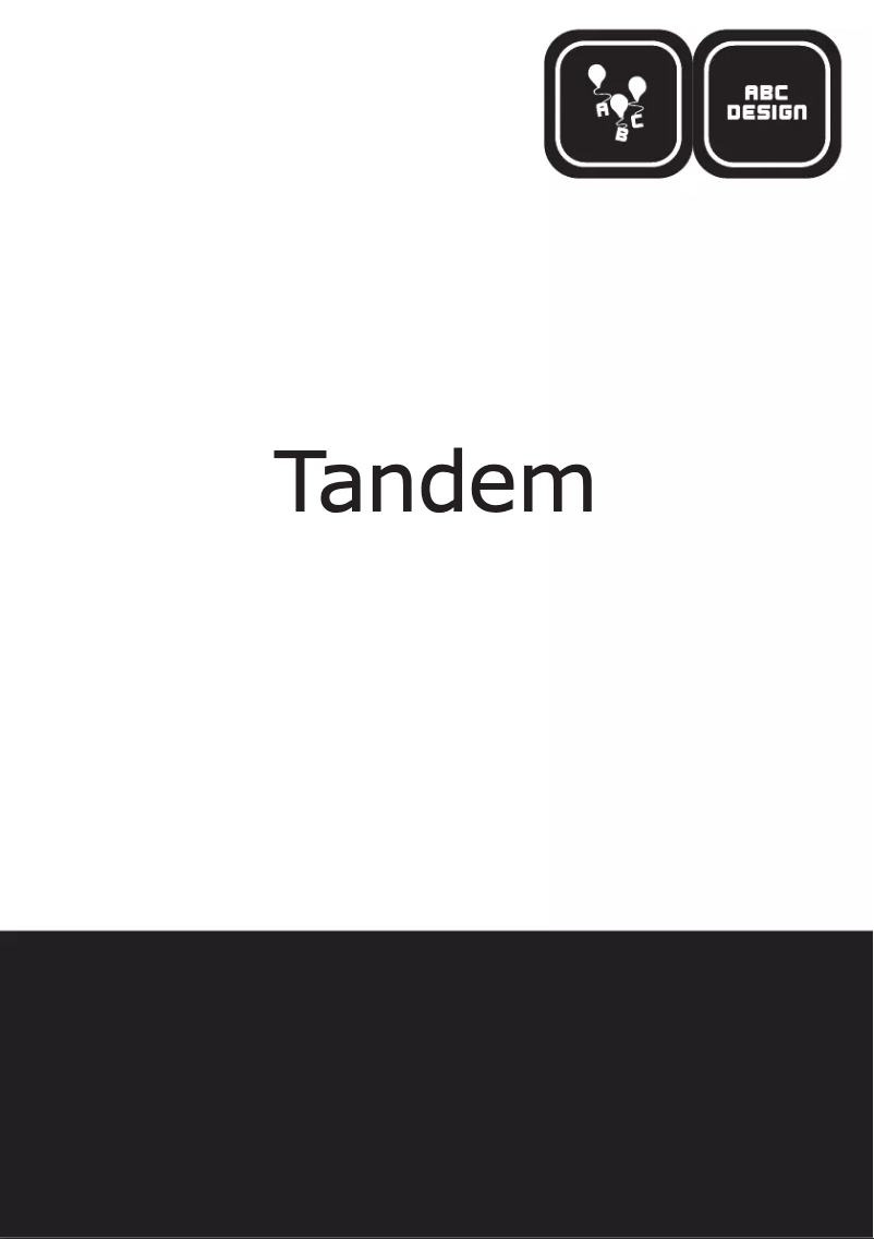 Page n°1 - Manuel utilisateur ABC Design Design Tandem