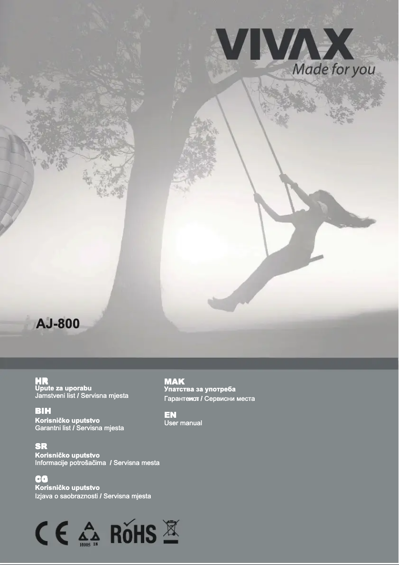 Image de la première page du manuel de l'appareil SJ-150