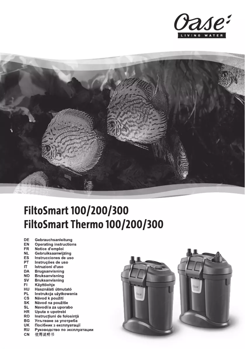 Page 1 of the manual User Manual Oase FiltoSmart Thermo 100