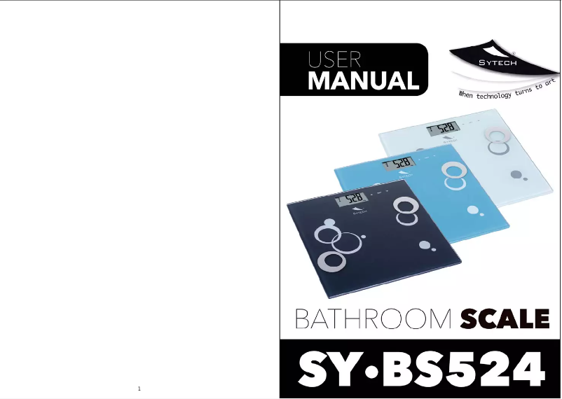 Page n°1 - Manuel utilisateur Sytech SYBS524AZ
