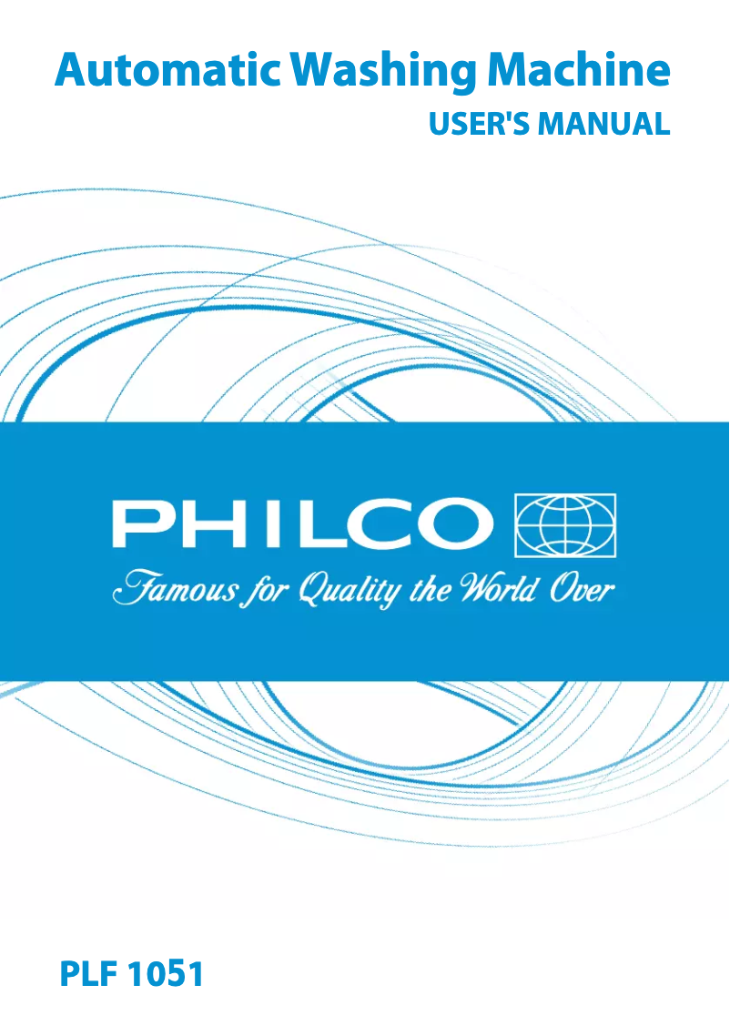 Page 1 de la notice Manuel utilisateur Philco PLF 10 1