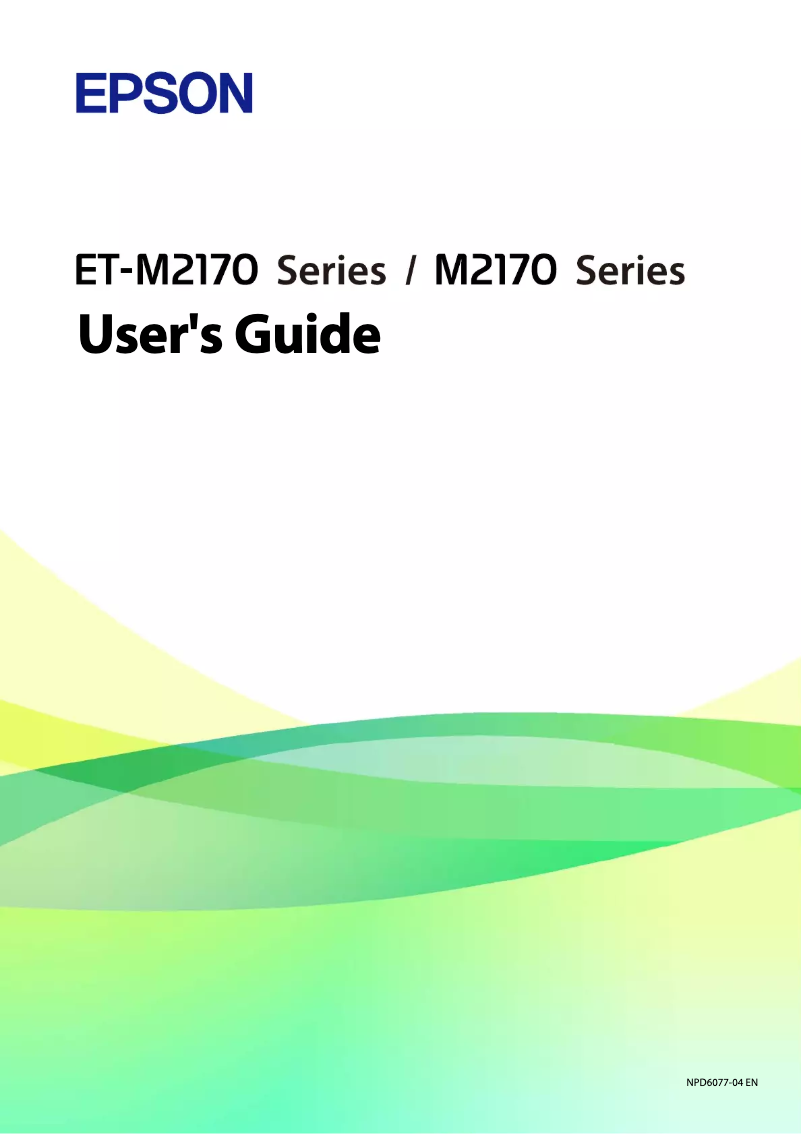 Page 1 de la notice Manuel utilisateur Epson EcoTank ET-M2178