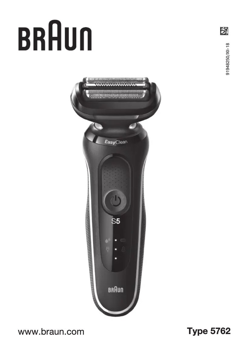 Page 1 de la notice Manuel utilisateur Braun Series 5 50-B1820s