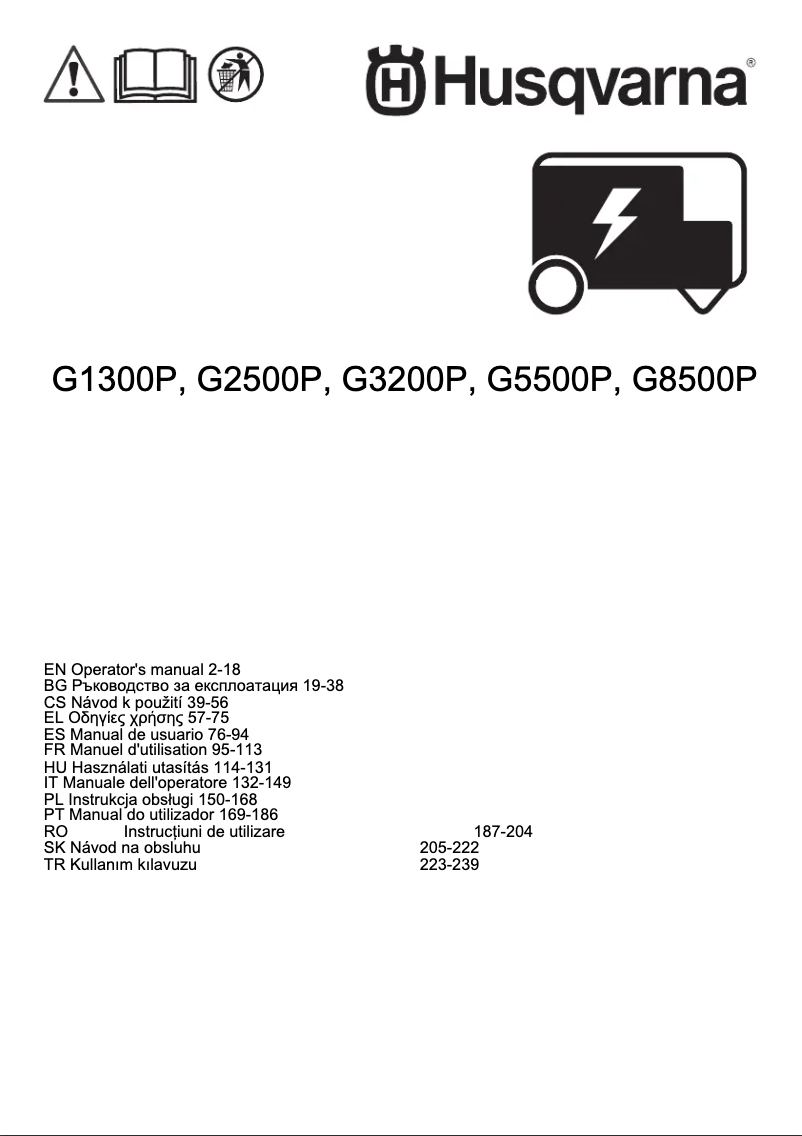 Image de la première page du manuel de l'appareil G3200P