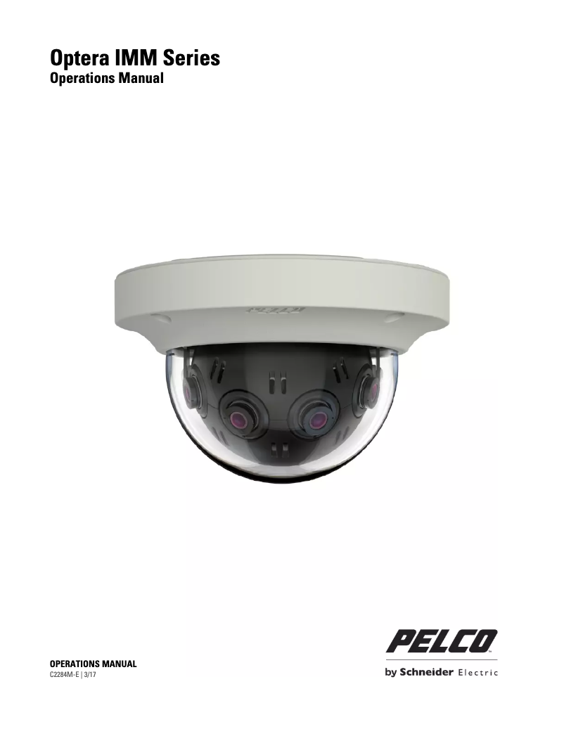 Página 1 del manual Manual de usuario Pelco Optera IMM12027-B1P