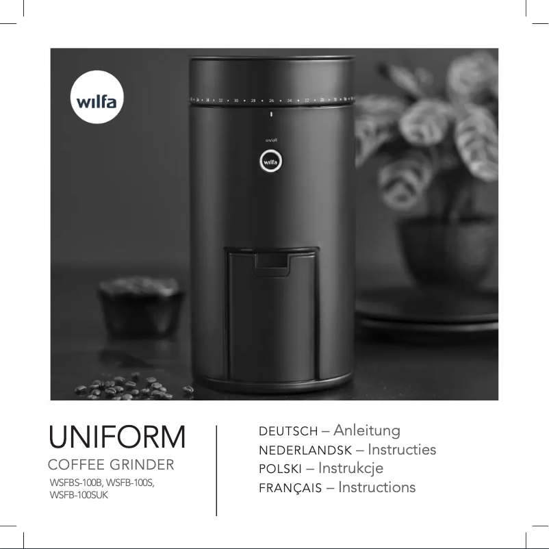 Page n°1 - Manuel utilisateur Wilfa SVART Uniform WSFB-100S