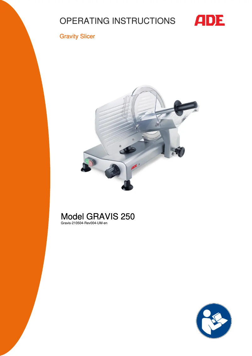 Página 1 del manual Manual de usuario ADE Gravis-210504