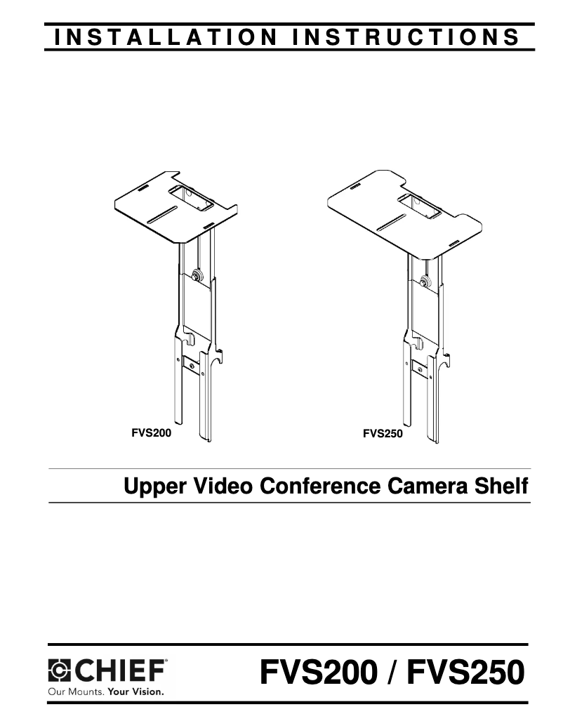 Page n°1 - Manuel utilisateur Chief FVS200