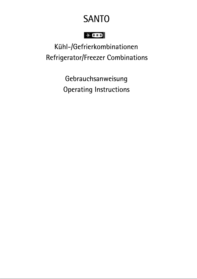 Image de la première page du manuel de l'appareil S 75395 KG