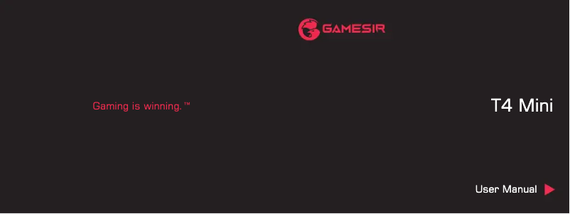 Page n°1 - Manuel utilisateur Gamesir T4 Mini