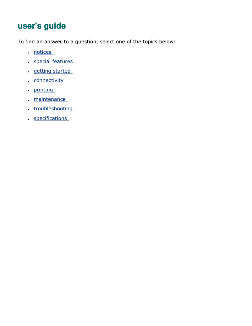 Page n°1 - Manuel utilisateur HP Deskjet 3600