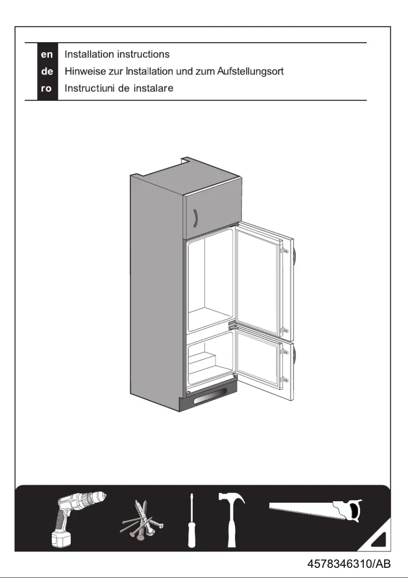 Image de la première page du manuel de l'appareil BCSA285K2S