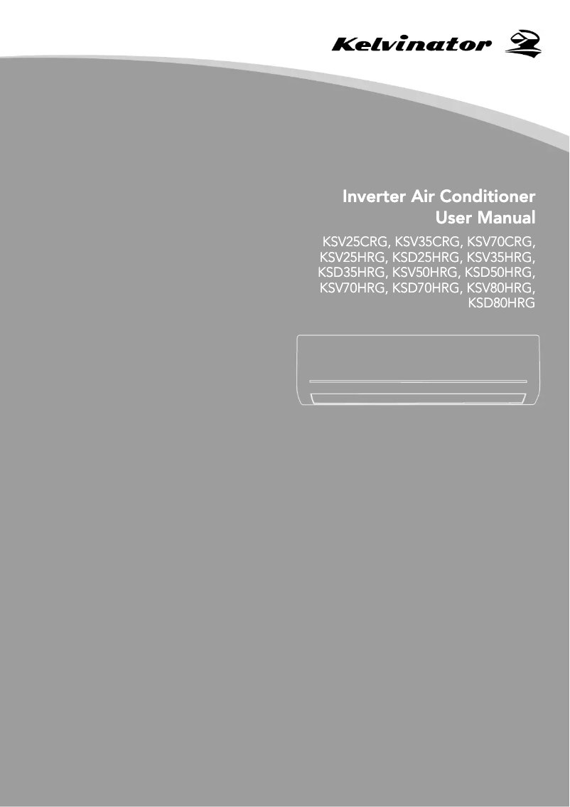 Page n°1 - Mode d'emploi Kelvinator KSD70HRG