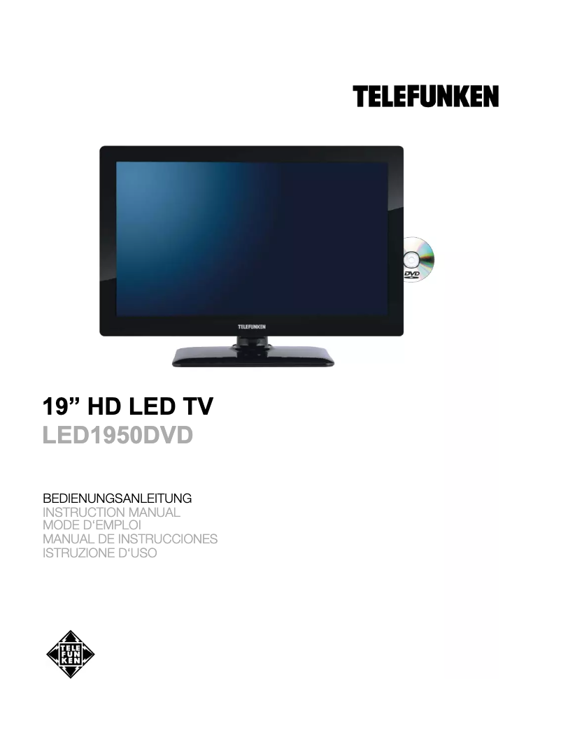 Image de la première page du manuel de l'appareil LED1950DVD