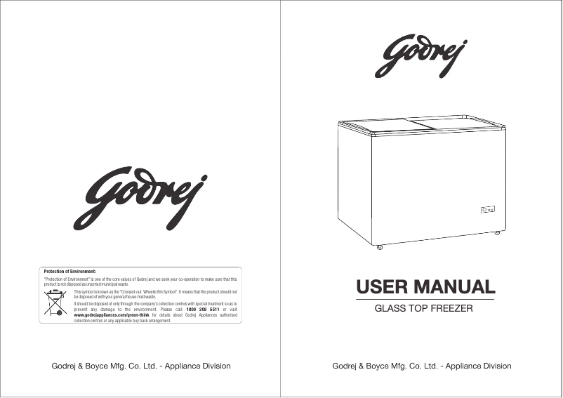 Page n°1 - Manuel utilisateur Godrej Glass Top
