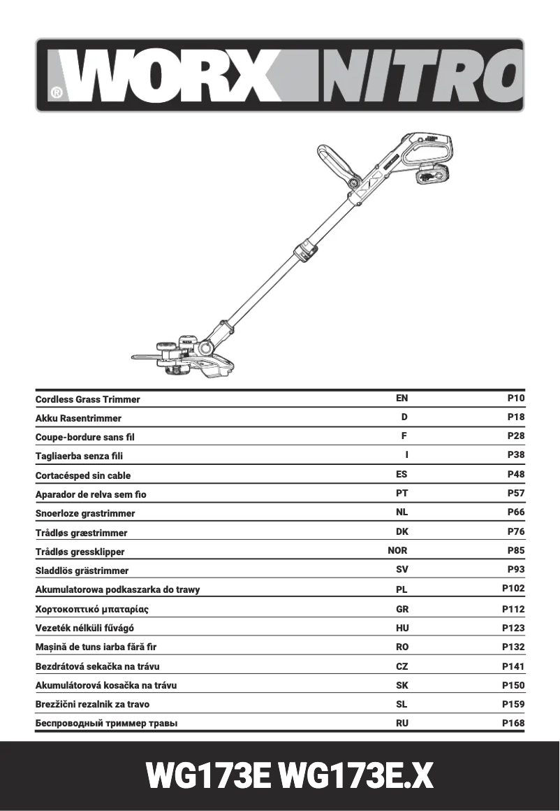 Page n°1 - Manuel utilisateur Worx WG173E.9