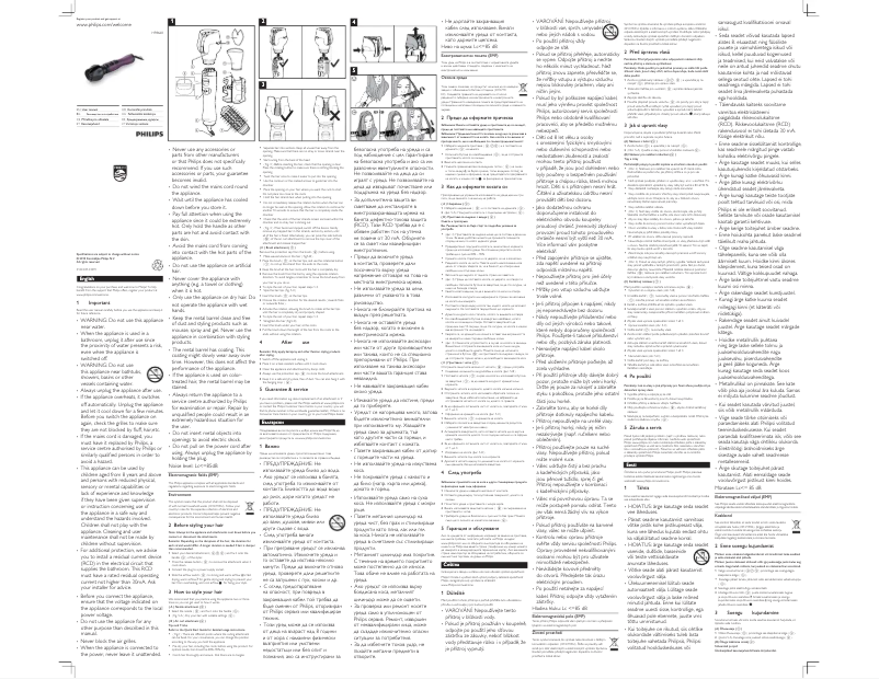 Page n°1 - Manuel utilisateur Philips StyleCare HP8668