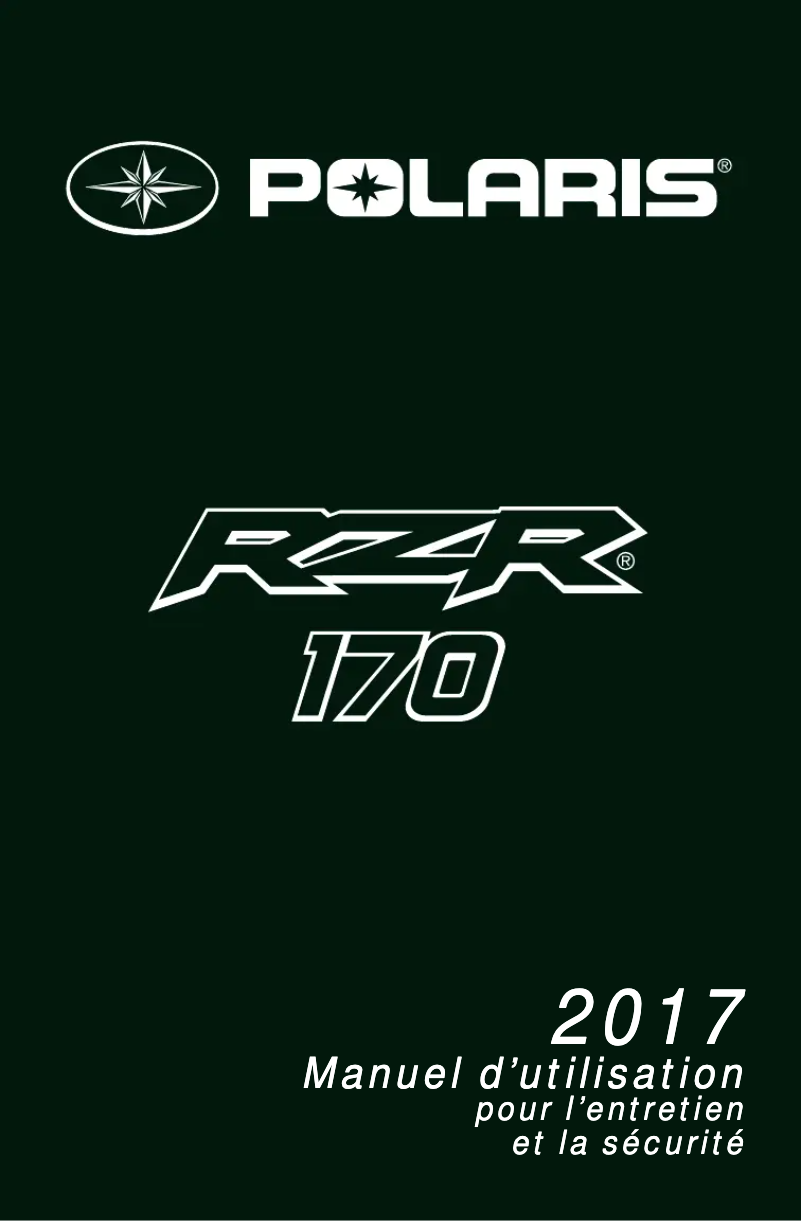 Imagen de la primera página del manual del dispositivo RZR 170 (2017)