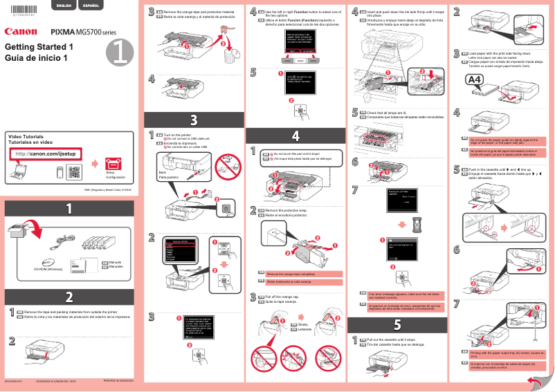 Page n°1 - Manuel utilisateur Canon PIXMA MG5720