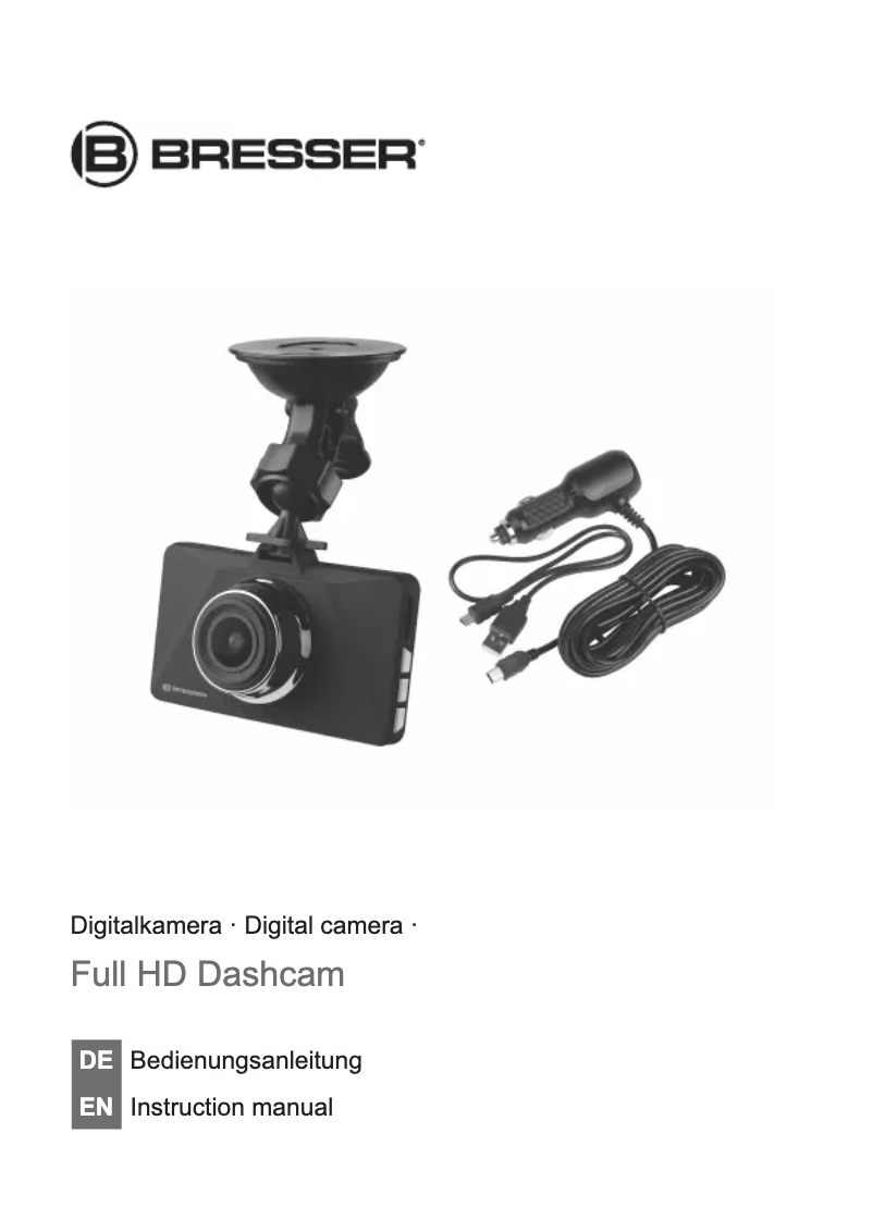 Imagen de la primera página del manual del dispositivo Dashcam 96-86002