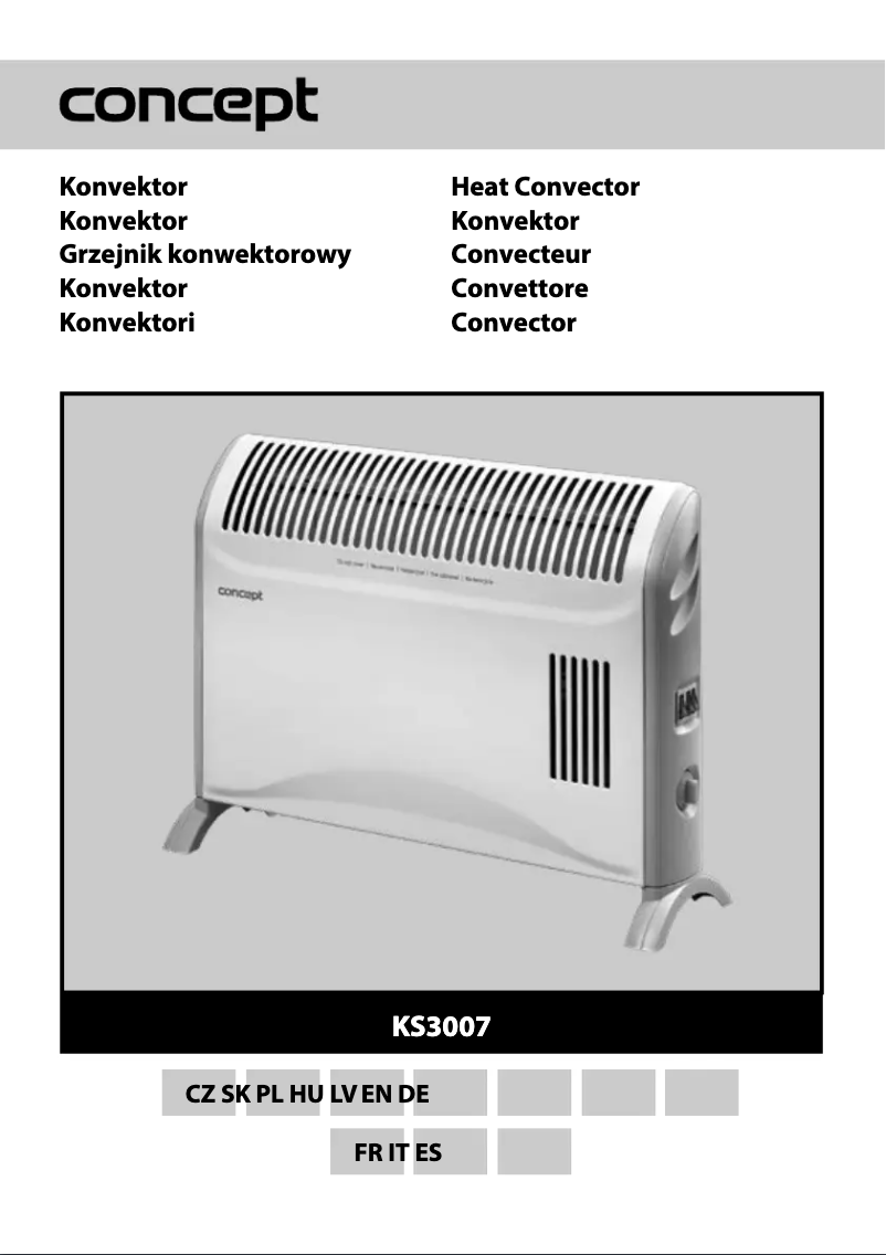 Page 1 de la notice Manuel utilisateur Concept KS-3007