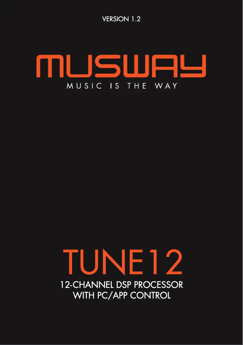 Page n°1 - Manuel utilisateur Musway TUNE12