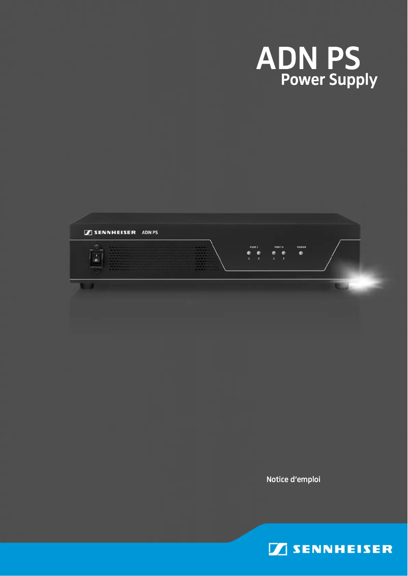 Page 1 de la notice Manuel utilisateur Sennheiser ADN PS