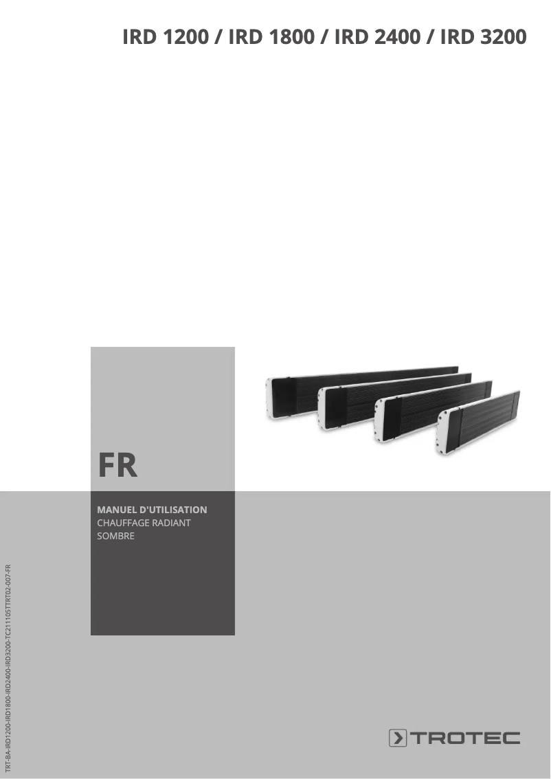 Image de la première page du manuel de l'appareil IRD 3200