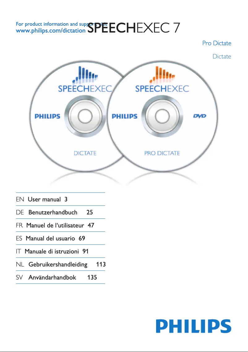 Página 1 del manual Manual de usuario Philips SpeechExec