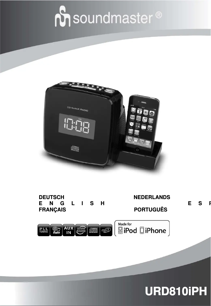 Image de la première page du manuel de l'appareil URD810iPH