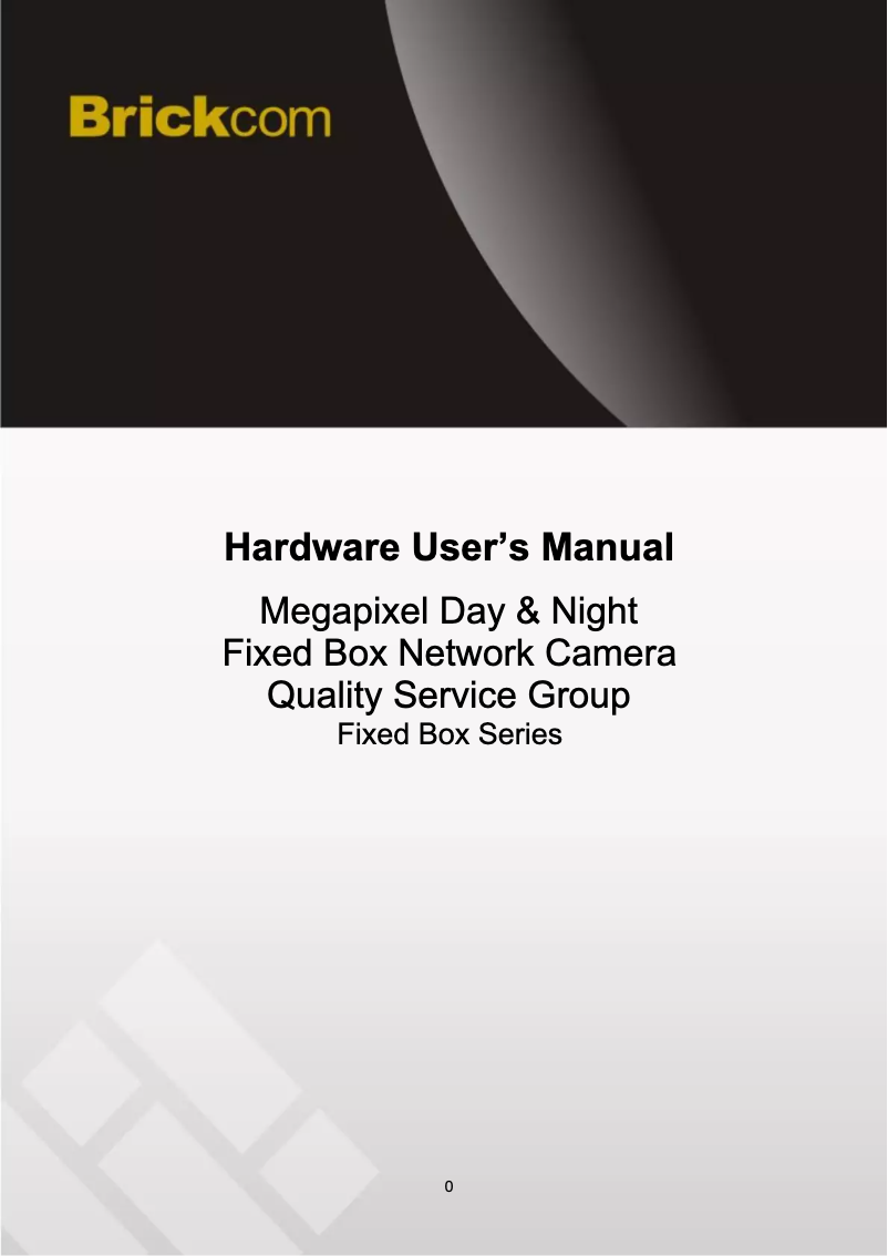 Page n°1 - Manuel utilisateur Brickcom FB-130NP