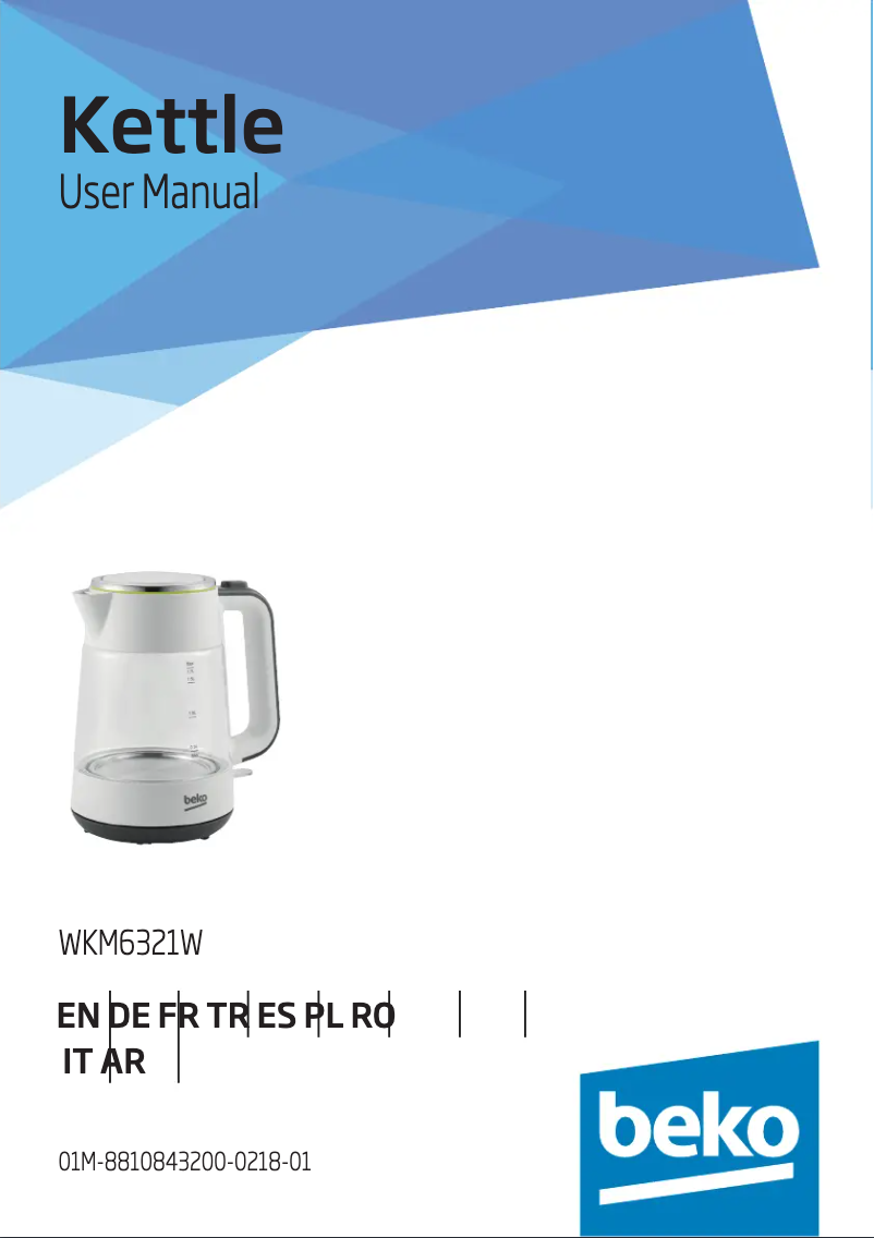 Page n°1 - Manuel utilisateur Beko WKM6321W