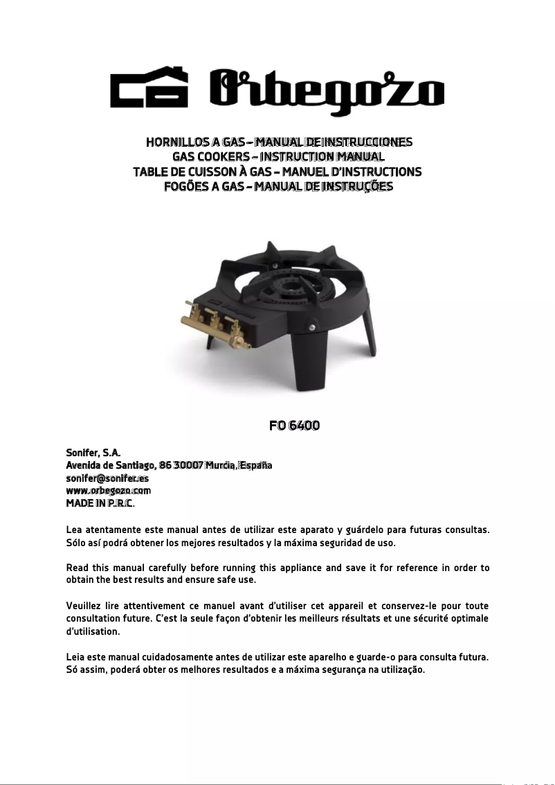 Image de la première page du manuel de l'appareil FO 6400