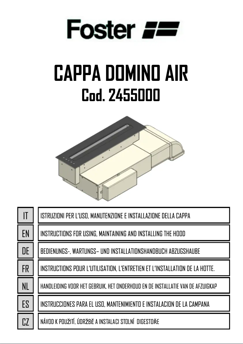 Page n°1 - Manuel utilisateur Foster Domino Air 2455 000