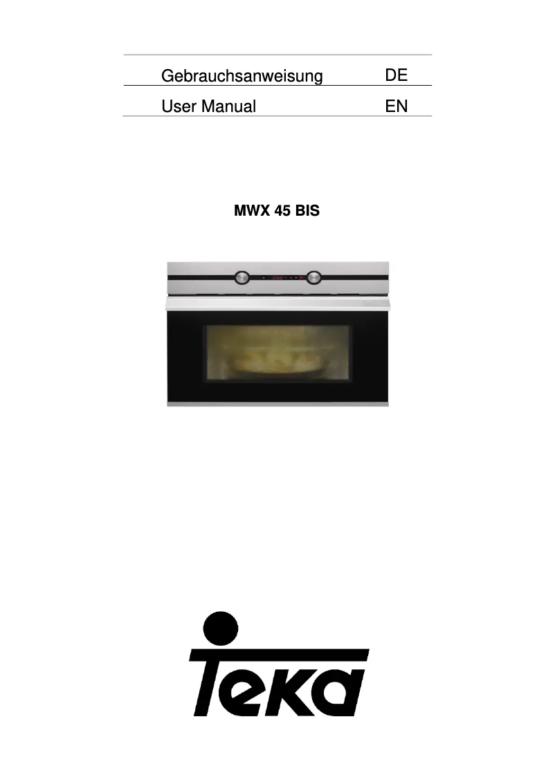 Page 1 de la notice Manuel utilisateur Teka MWX 45 BIS
