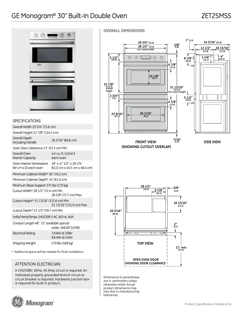 Imagen de la primera página del manual del dispositivo ZET2SMSS