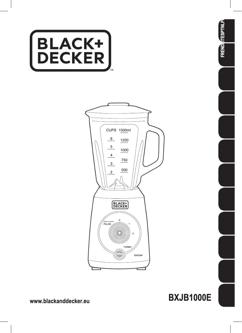 Page 1 de la notice Manuel utilisateur Black & Decker BXJB1000E