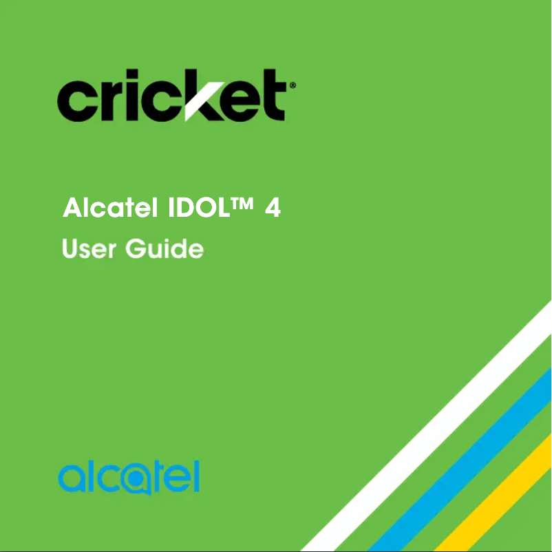 Page n°1 - Manuel utilisateur Alcatel IDOL 4 Cricket