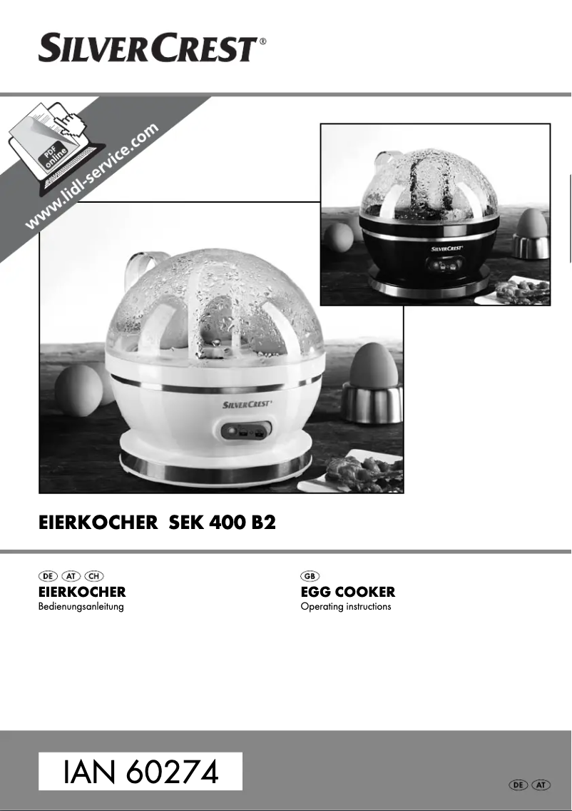 Page 1 de la notice Manuel utilisateur SilverCrest SEK 400 B2