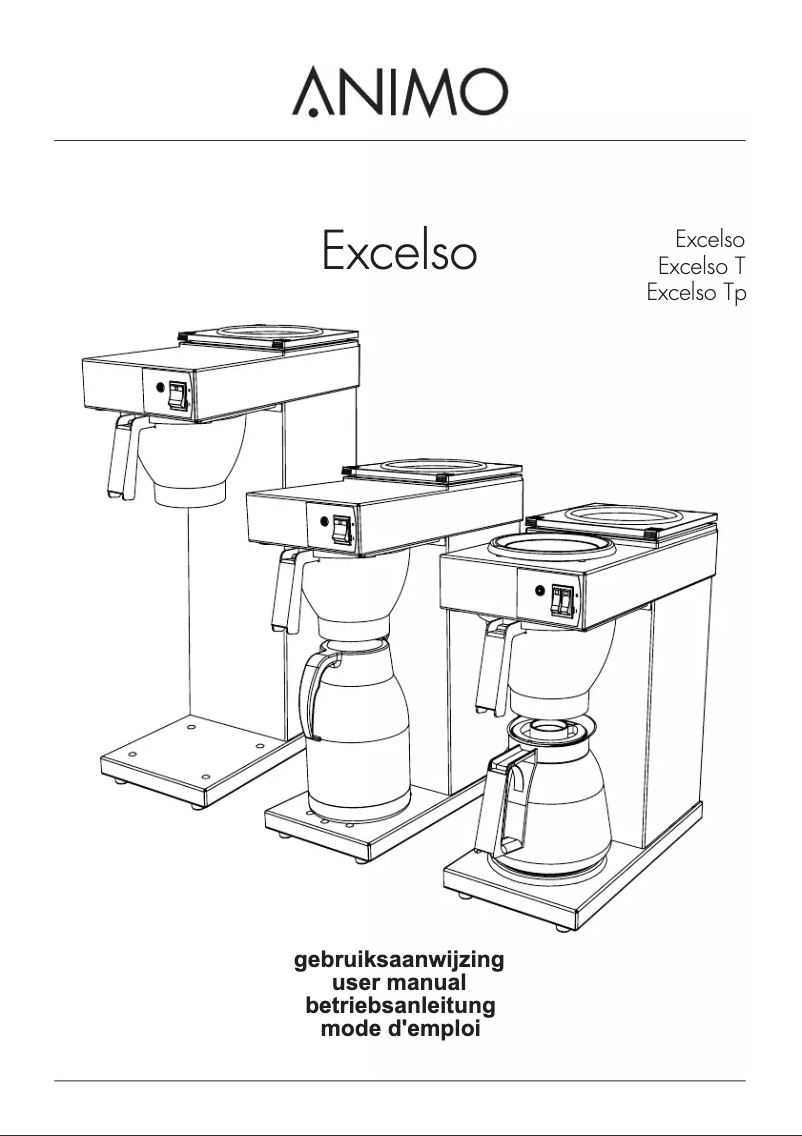 Page 1 de la notice Manuel utilisateur Animo Excelso Tp